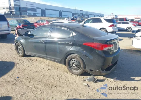 2013 Hyundai Elantra Limited from USA, damaged, VIN 5NPDH4AE8DH233435